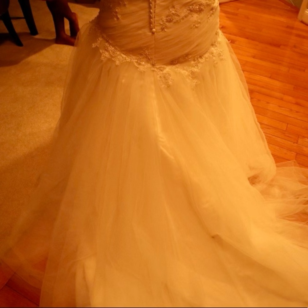 White Angelique mermaid style Wedding dress